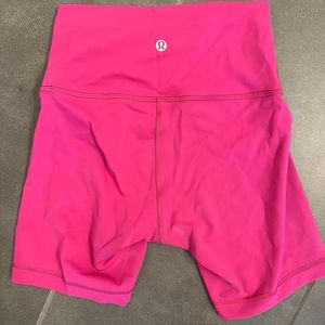 Lululemon wunder train biker shorts